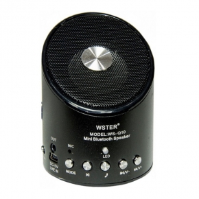 Портативная Bluetoot колонка Wster WS-Q10 с MP3-плеером и FM-радио